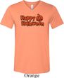 Happy Halloween with Pumpkin Tri Blend V-neck