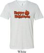 Happy Halloween with Pumpkin Tri Blend V-neck