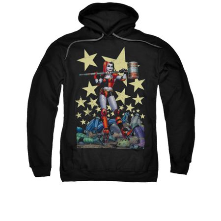Harley Quinn Hoodie Hammer Time Black Sweatshirt Hoody