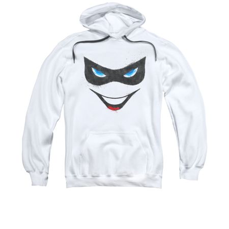 Harley Quinn Hoodie Mask White Sweatshirt Hoody
