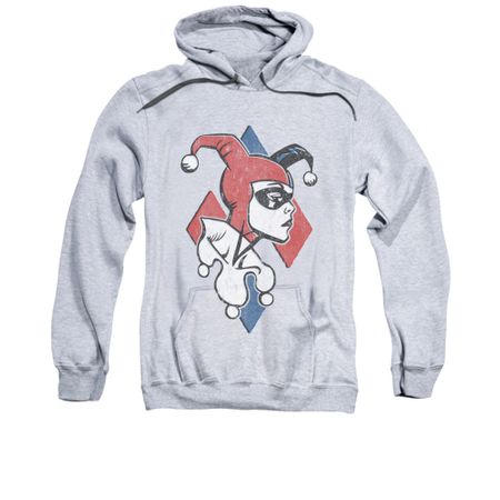 Harley Quinn Hoodie Profile Athletic Heather Sweatshirt Hoody