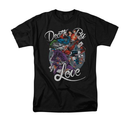 Harley Quinn Shirt Death By Love Black T-Shirt