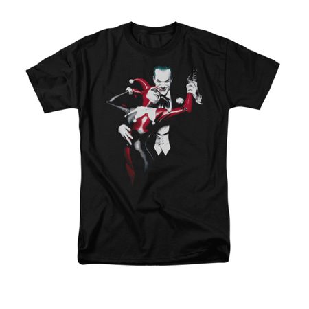 Harley Quinn Shirt Harley And The Joker Black T-Shirt