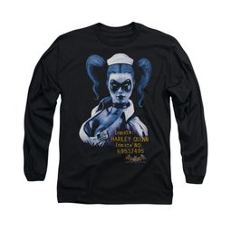 Harley Quinn Shirt Inmate Long Sleeve Black Tee T-Shirt Harley Quinn Shirt Inmate Long Sleeve Black Tee T-Shirt