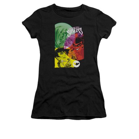 Harley Quinn Shirt Juniors Gotham Sirens Black T-Shirt