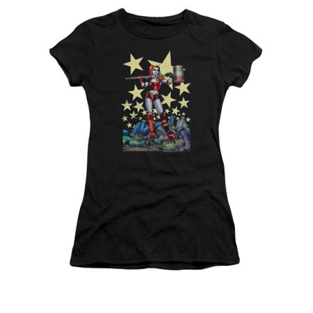 Harley Quinn Shirt Juniors Hammer Time Black T-Shirt
