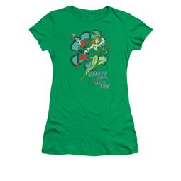 Harley Quinn Shirt Juniors Harley And Ivy Kelly Green T-Shirt