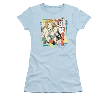 Harley Quinn Shirt Juniors Harley And Ivy Light Blue T-Shirt