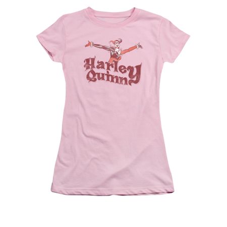 Harley Quinn Shirt Juniors Hop Pink T-Shirt