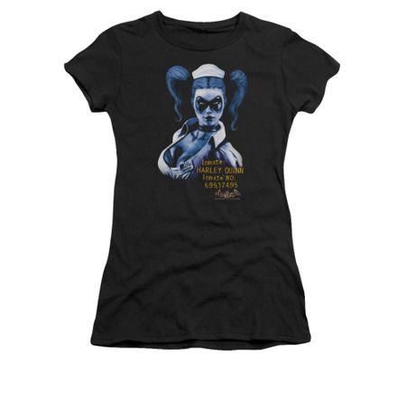 Harley Quinn Shirt Juniors Inmate Black T-Shirt