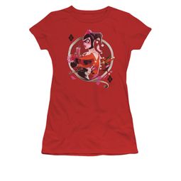 Harley Quinn Shirt Juniors Q Red T-Shirt Harley Quinn Shirt Juniors Q Red T-Shirt