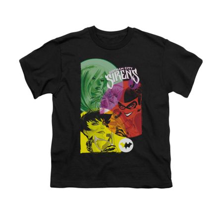 Harley Quinn Shirt Kids Gotham Sirens Black T-Shirt