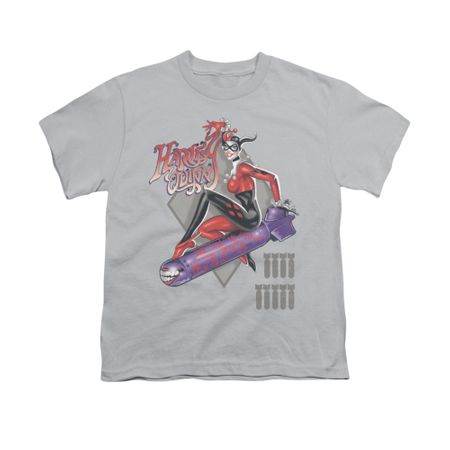 Harley Quinn Shirt Kids The Bomb Silver T-Shirt