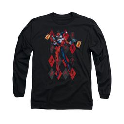 Harley Quinn Shirt Pow Pow Long Sleeve Black Tee T-Shirt
