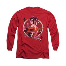 Harley Quinn Shirt Q Long Sleeve Red Tee T-Shirt Harley Quinn Shirt Q Long Sleeve Red Tee T-Shirt