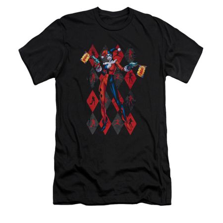 Harley Quinn Shirt Slim Fit Pow Pow Black T-Shirt
