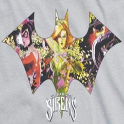 Harley Quinn Sirens Bat Symbol Shirts