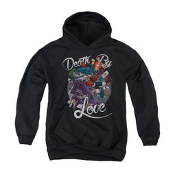 Harley Quinn Youth Hoodie Death By Love Black Kids Hoody