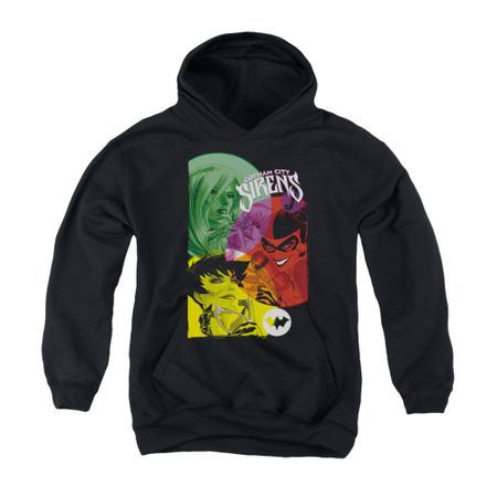 Harley Quinn Youth Hoodie Gotham Sirens Black Kids Hoody