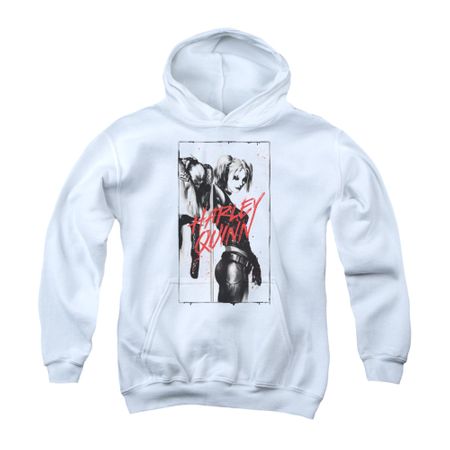 Harley Quinn Youth Hoodie Inked White Kids Hoody