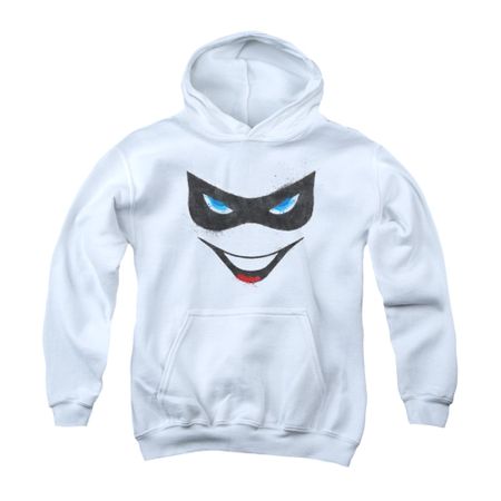 Harley Quinn Youth Hoodie Mask White Kids Hoody
