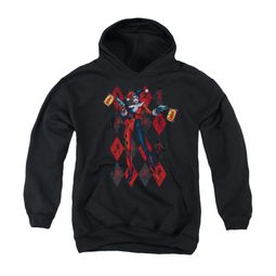 Harley Quinn Youth Hoodie Pow Pow Black Kids Hoody