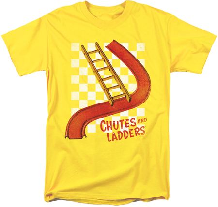 Hasbro Chutes and Ladders Adult T-shirt - Yellow Color