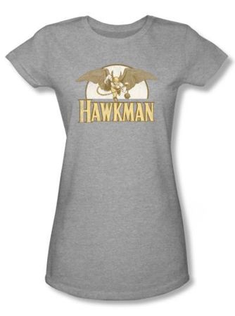 Hawkman Juniors T-shirt - Fly By DC Comics Athletic Heather Tee