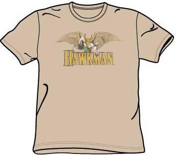 Hawkman T-shirt - Hawkman Superhero Adult Sand Color Tee