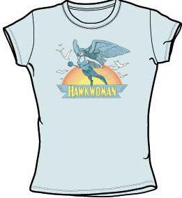 Hawkwoman T-shirt - DC Comics Light Blue Tee