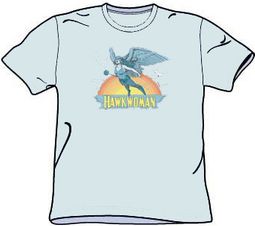 Hawkwoman T-shirt - Hawk woman Adult Light Blue Tee