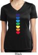 Heart Chakras Ladies Moisture Wicking V-neck Shirt