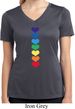 Heart Chakras Ladies Moisture Wicking V-neck Shirt