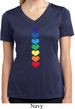 Heart Chakras Ladies Moisture Wicking V-neck Shirt