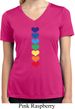 Heart Chakras Ladies Moisture Wicking V-neck Shirt