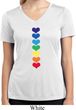 Heart Chakras Ladies Moisture Wicking V-neck Shirt