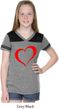 Heart Outline Girls Football Shirt