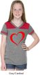 Heart Outline Girls Football Shirt