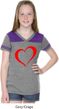 Heart Outline Girls Football Shirt