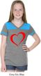Heart Outline Girls Football Shirt