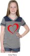 Heart Outline Girls Football Shirt