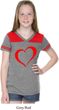 Heart Outline Girls Football Shirt