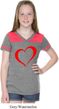 Heart Outline Girls Football Shirt