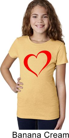 Heart Outline Girls Shirt