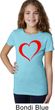 Heart Outline Girls Shirt