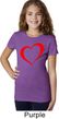 Heart Outline Girls Shirt