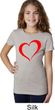 Heart Outline Girls Shirt