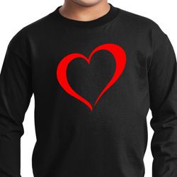 Heart Outline Kids Long Sleeve Shirt Heart Outline Kids Long Sleeve Shirt