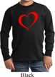 Heart Outline Kids Long Sleeve Shirt