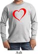 Heart Outline Kids Long Sleeve Shirt